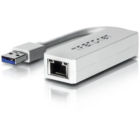 Trendnet TU3-ETG Adaptador USB 3.0 a RJ45 Gigabit Ethernet Blanco Trendnet TU3-ETG Adaptador USB 3.0 a RJ45 Gigabit Ethernet Blanco